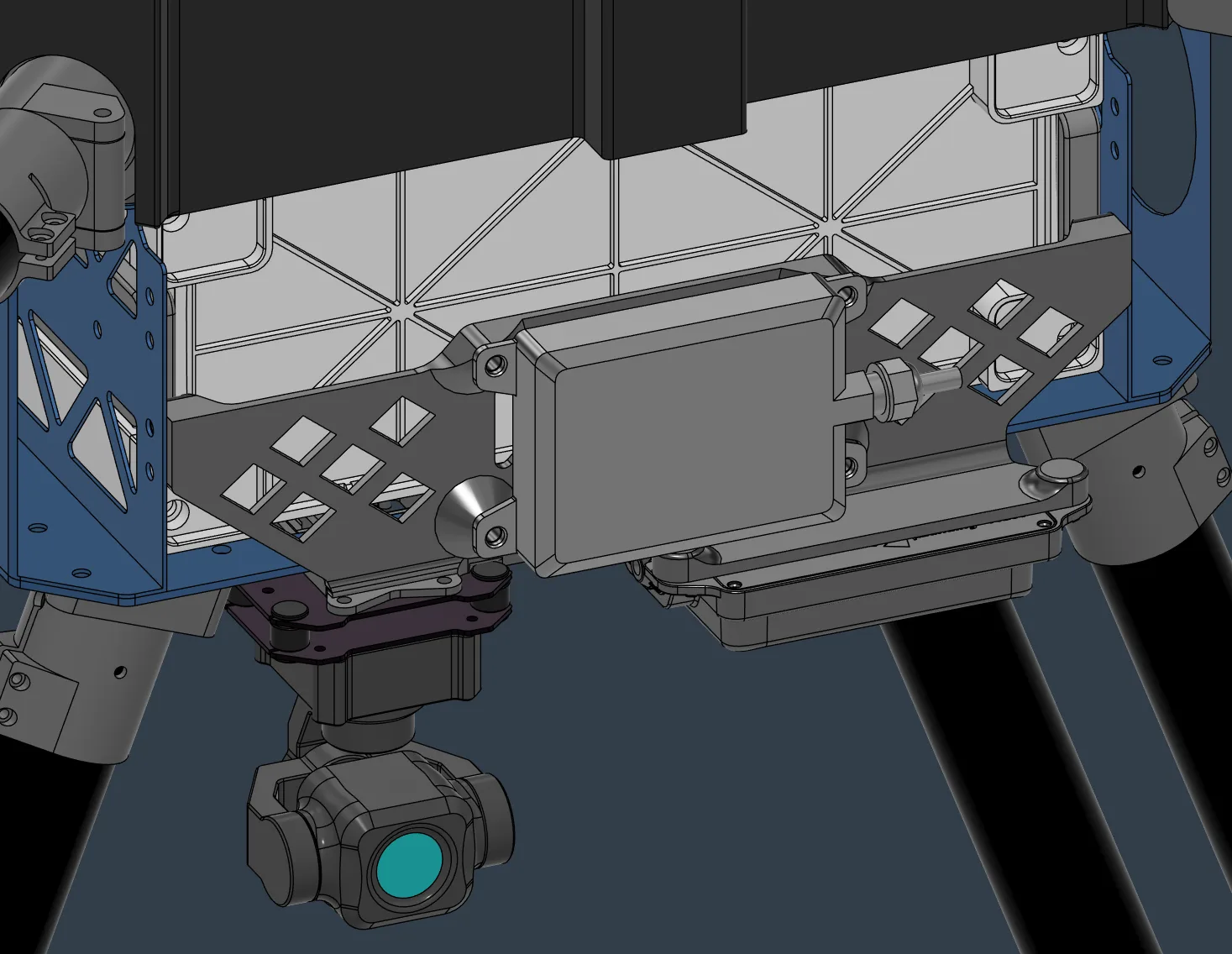 Mount installed under the airframe
