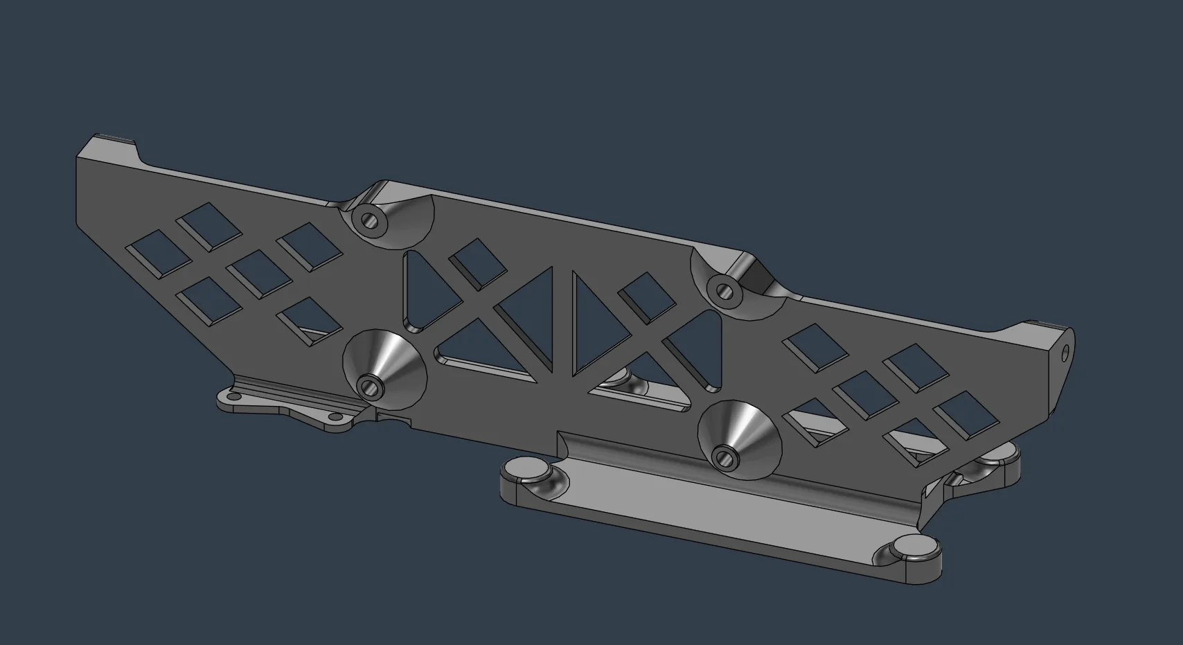 Bare mount plate